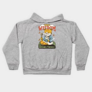 Value wisdom, not moronic twaddle Kids Hoodie